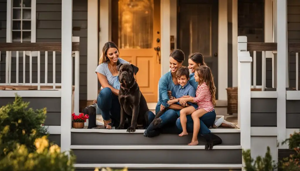 Cane Corso with Family
