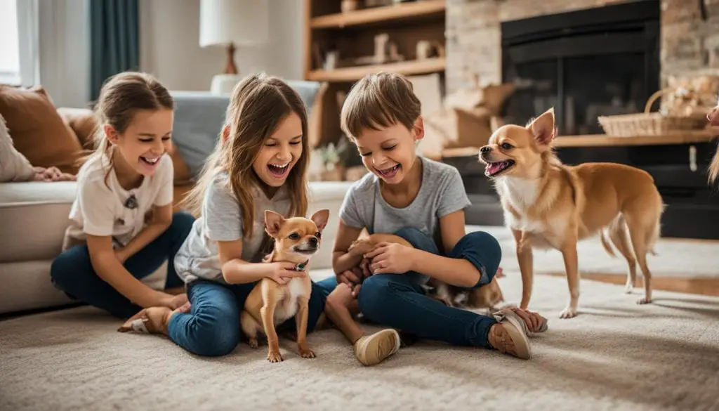 Chihuahuas with children