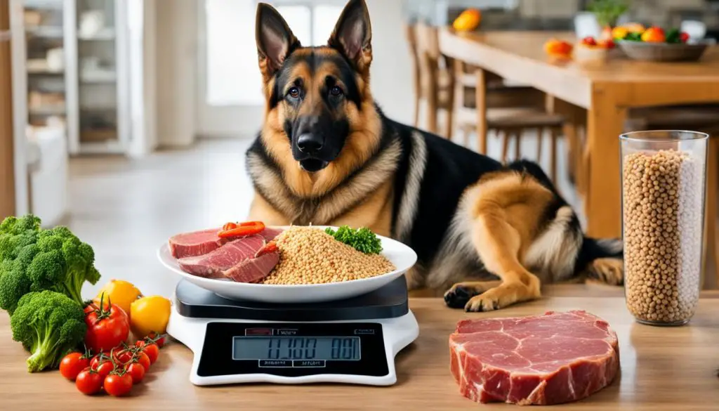 German Shepherd dietary needs