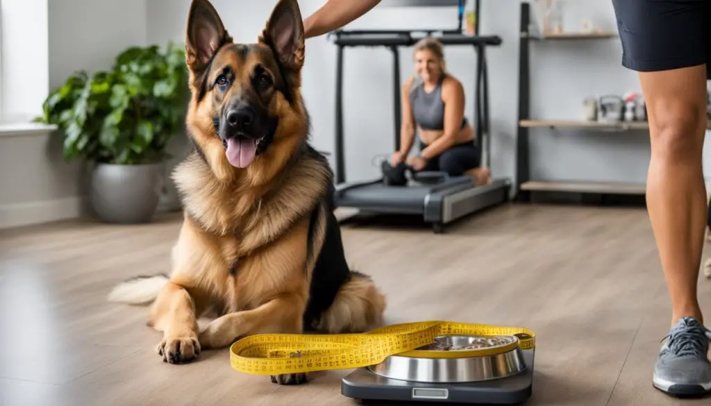 German Shepherd weight control