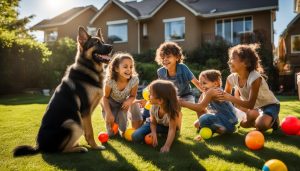 German Shepherds with Family